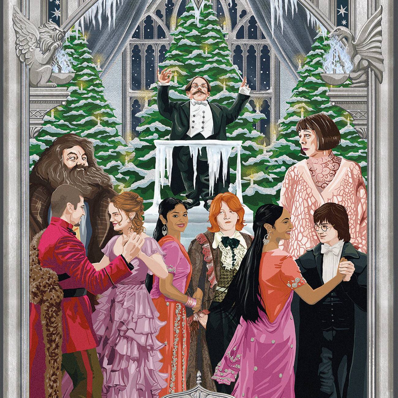 Set of five notecards featuring the first dance of the Yule Ball, celebrating the film ‘Harry Potter and the Goblet of Fire’.